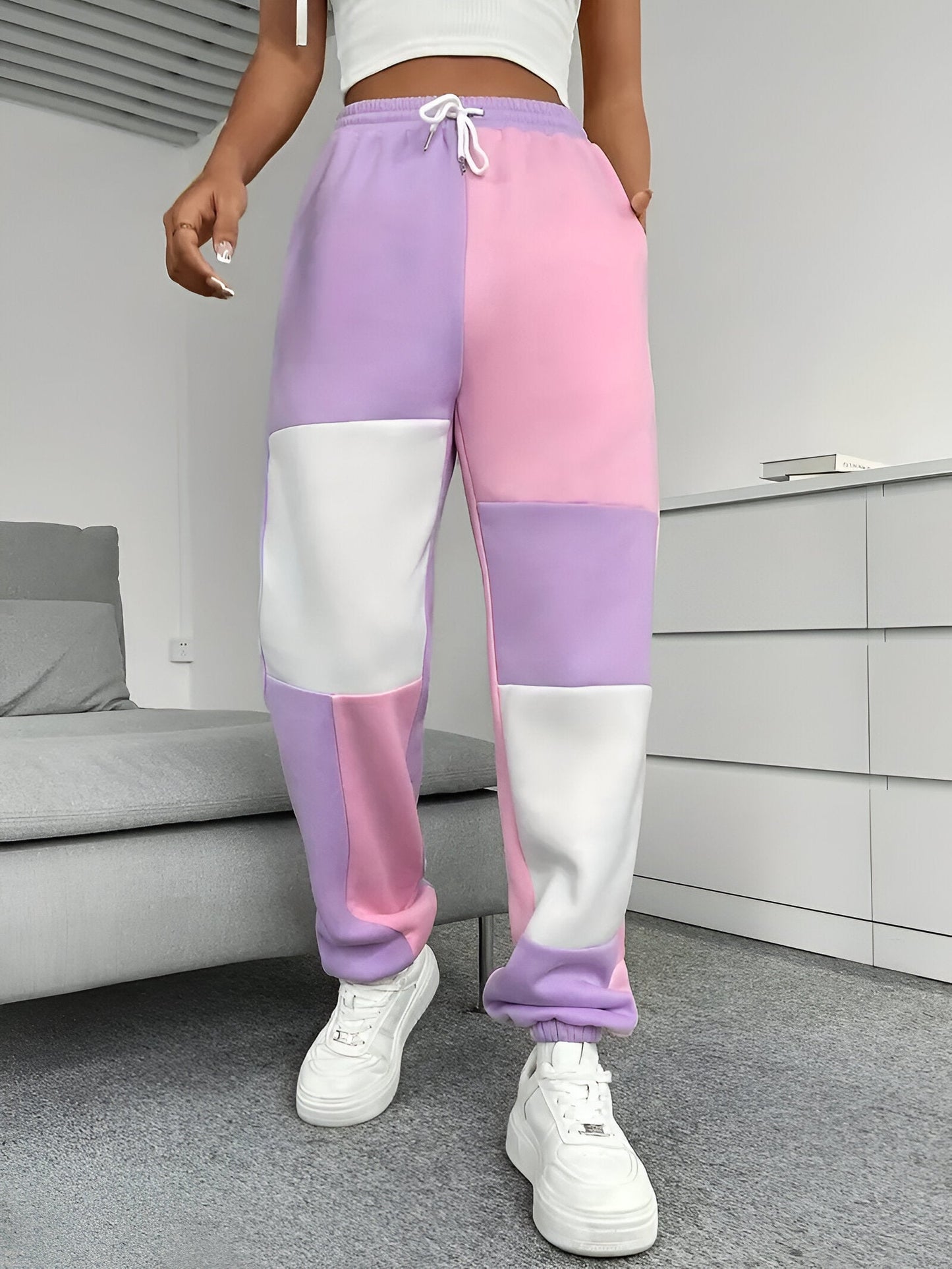 Tereza | Colour-Block lockere Jogginghose - Komfort trifft Stil