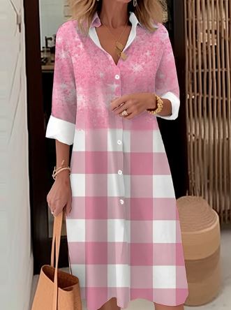 Beatrice - Elegantes Hemdblusenkleid