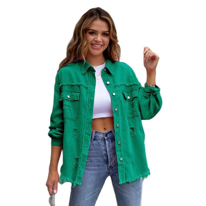 Victoria - modische lockere Jeansjacke