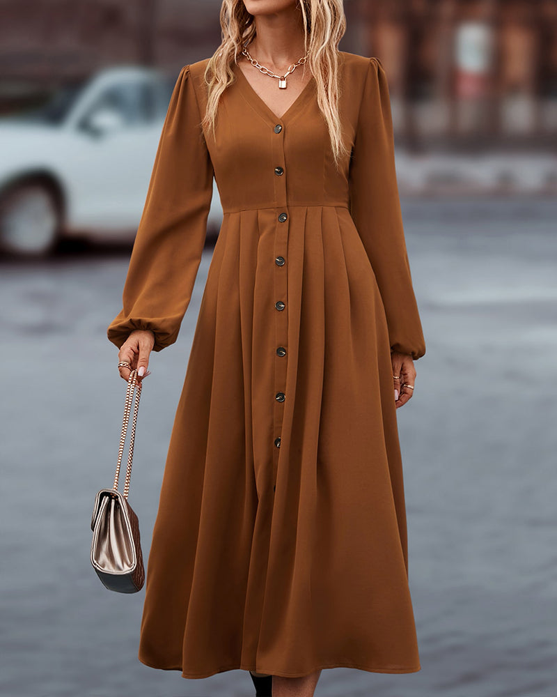 Elegantes Herbstkleid