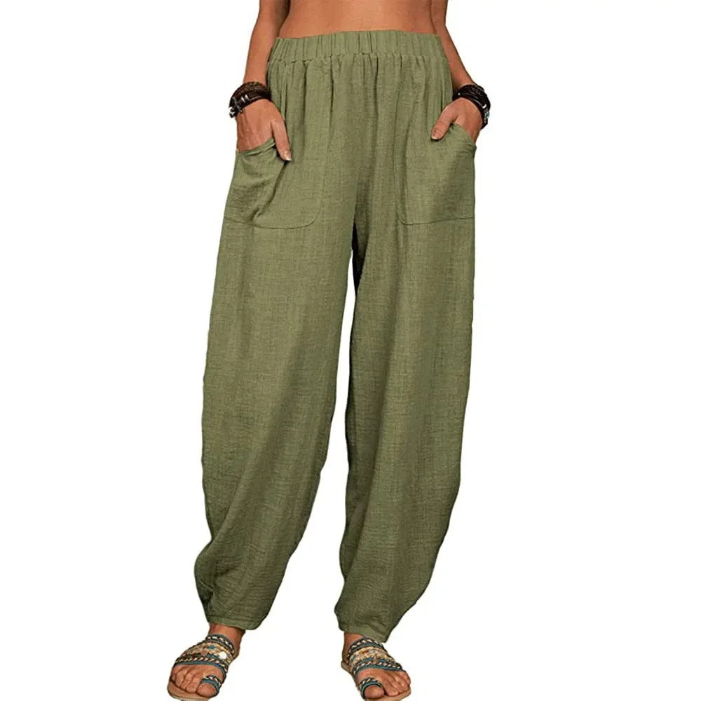 Clémence - Hose aus Leinen Airy