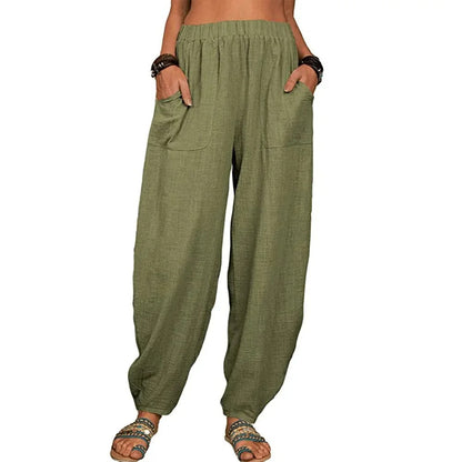 Clémence - Hose aus Leinen Airy