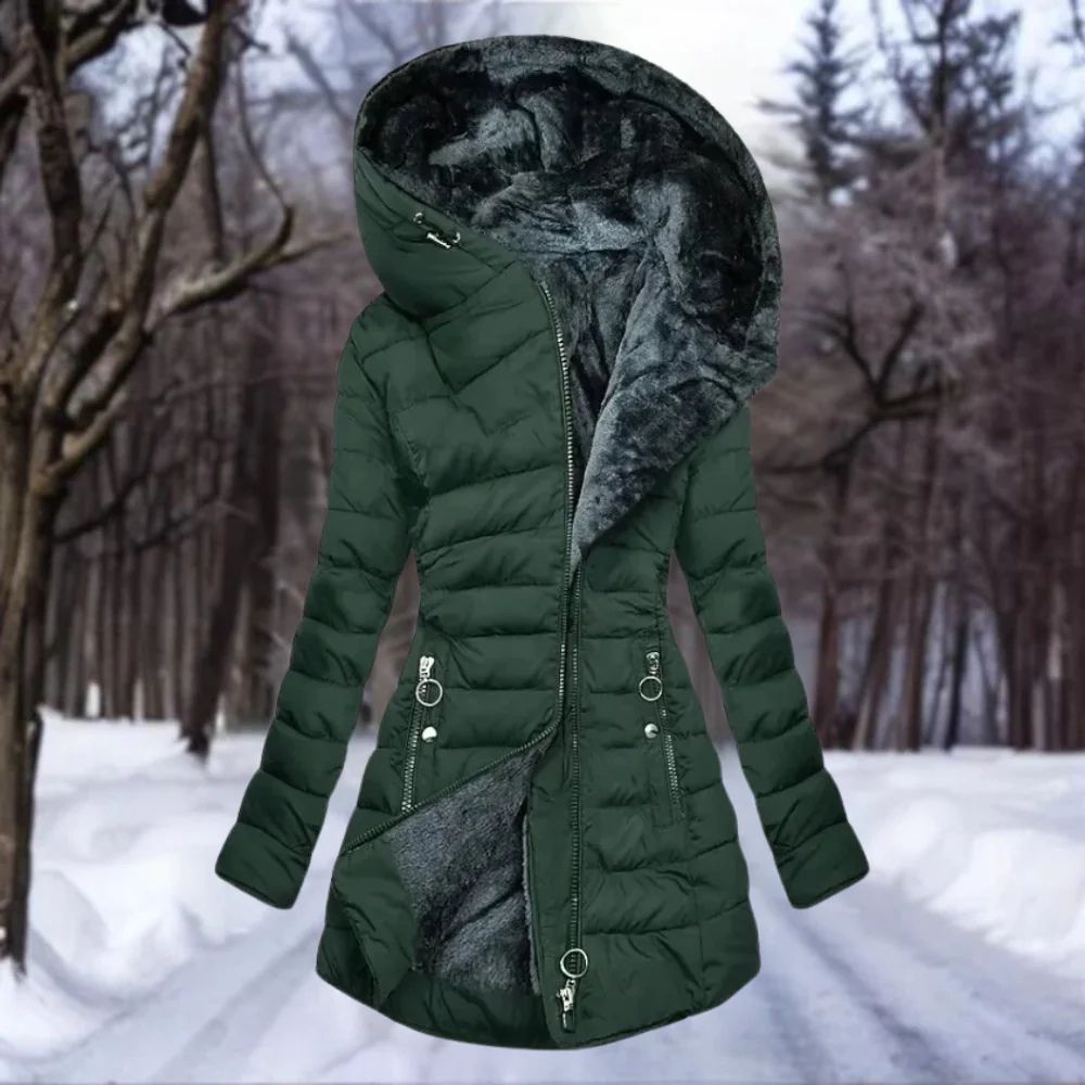 Eleganter Plüschmantel für Damen - Senna