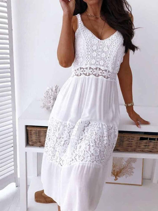 - Elegantes Boho-Spitzenkleid