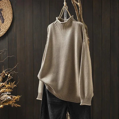 Damen-Rollkragenpullover aus Strick