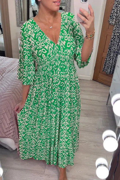 Bente| Bohème Langes Kleid