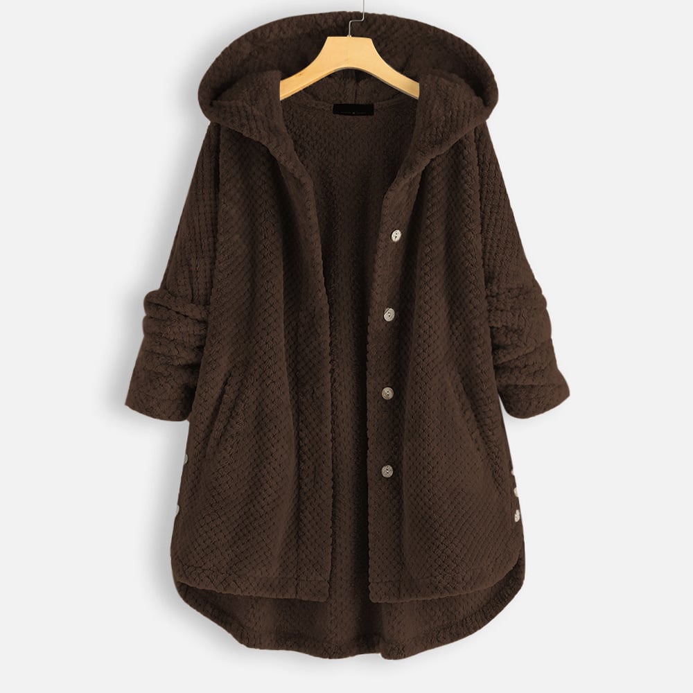 Natalee - warme Teddyjacke mit Kapuze