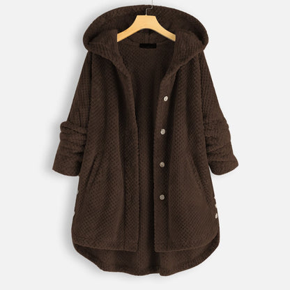 Natalee - warme Teddyjacke mit Kapuze