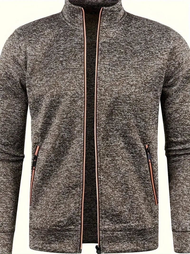 Youzi™ | Moderne Strickjacke mit durchgehendem Reißverschluss
