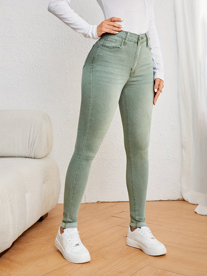 Mila | Damenjeans mit hoher Taille und schmaler Passform