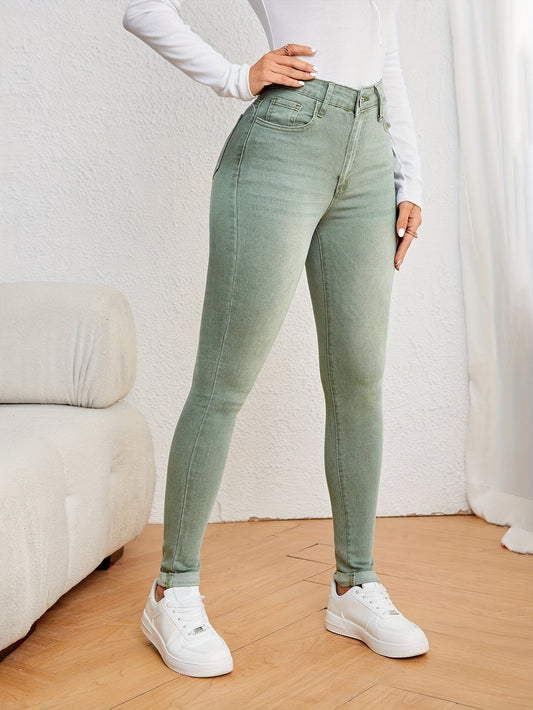 Mila | Damenjeans mit hoher Taille und schmaler Passform