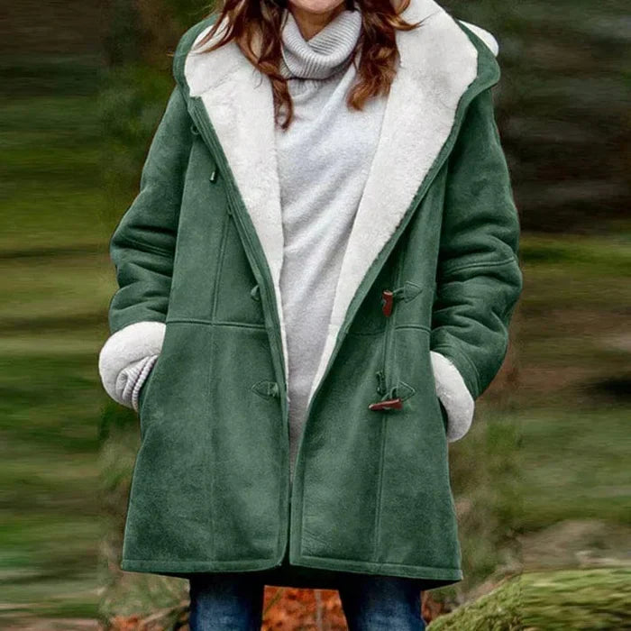 Valentina™ | Kapuzenmantel in Kaschmir-Optik