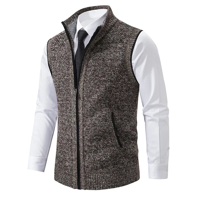 Aiden™ | Ärmellose gestrickte Fleeceweste