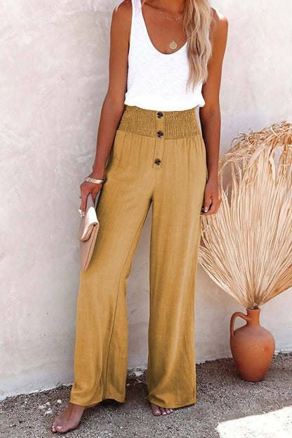Brianna - Lässige Palazzo-Hose mit hoher Taille