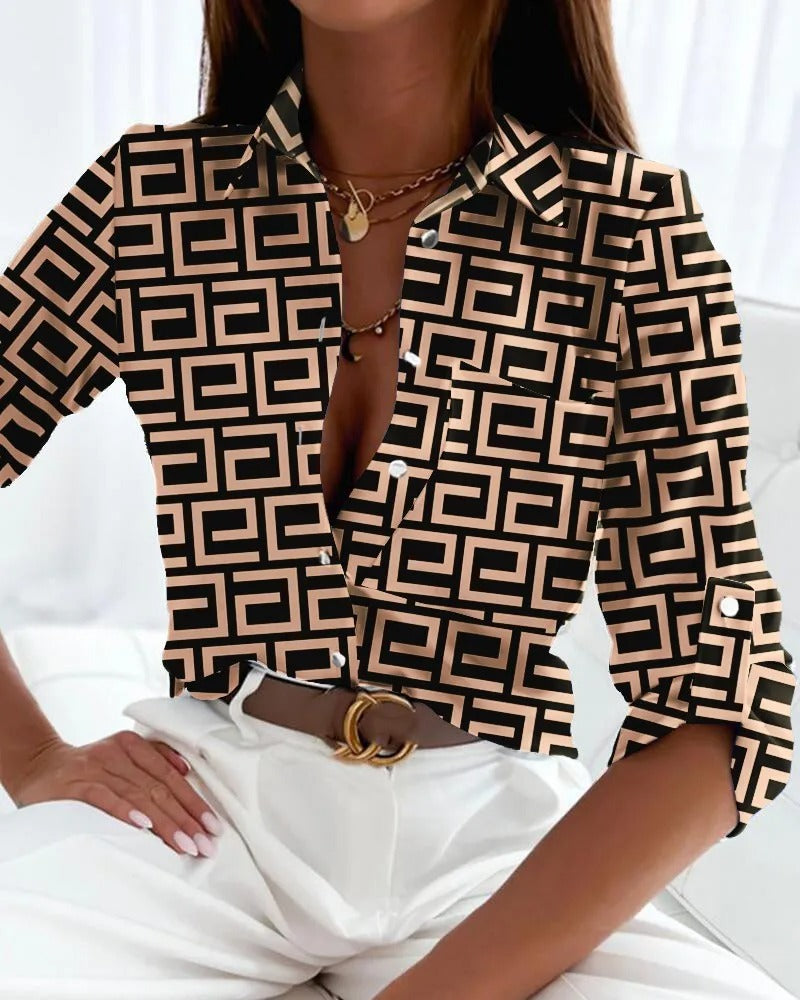 Sofie Bluse | Elegante Bluse mit Druck