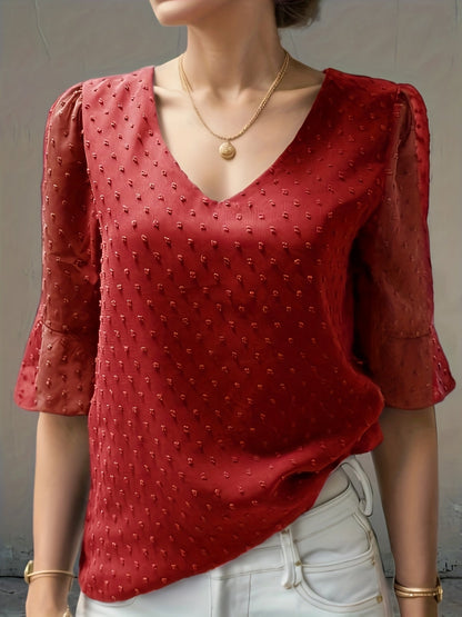 Faye - Lockere Chiffonbluse