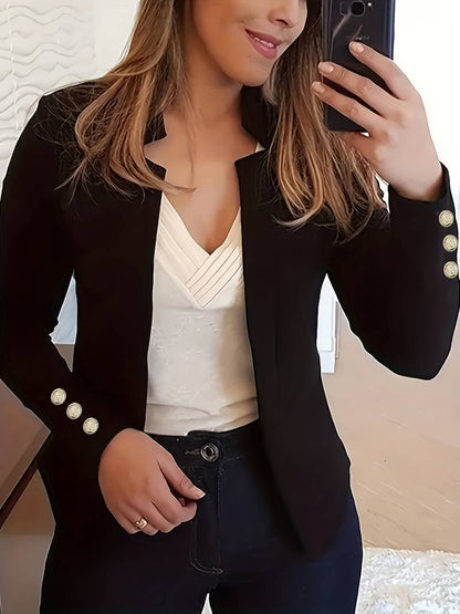 Emma – lässiger langarm-knopfblazer