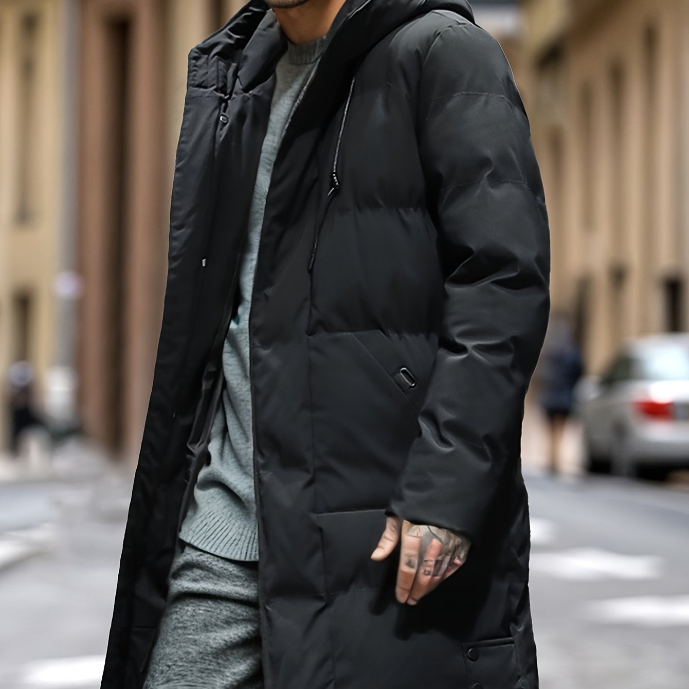 Tom | Warmer Winterpuffer mit Kapuze und Taschen