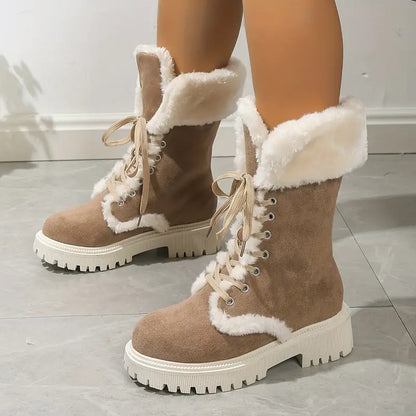 Winterstiefel mit mittlerer Wadenhöhe - Yashita