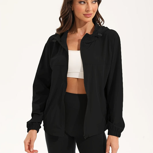 Nina | Leichte wasserabweisende Sportjacke mit Kapuze