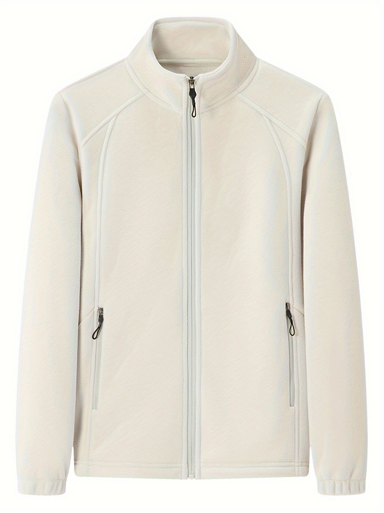 Fenna | Plüsch-Outdoorjacke mit Stehkragen und langen Ärmeln