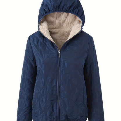 Emma | Gesteppte Jacke mit Reißverschluss und Kapuze