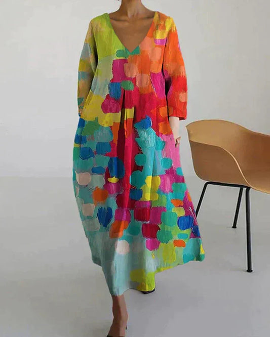 Sabrina - buntes Kleid mit Druck