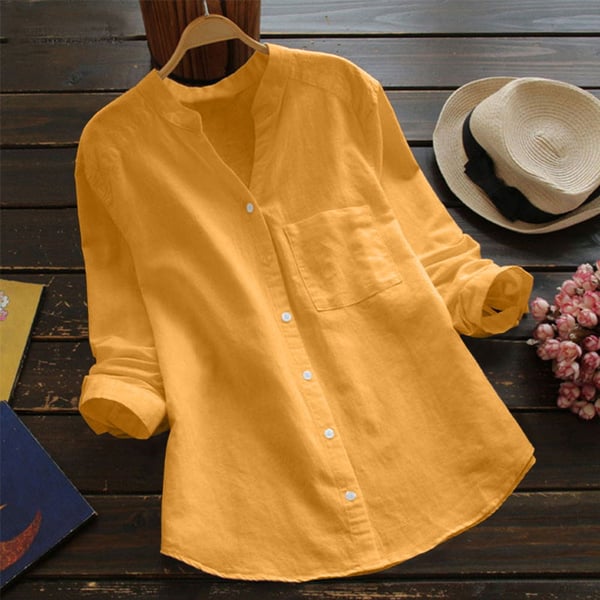 Sassa Shirt | Langarm Leinenhemd