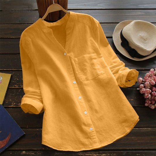 Sassa Shirt | Langarm Leinenhemd