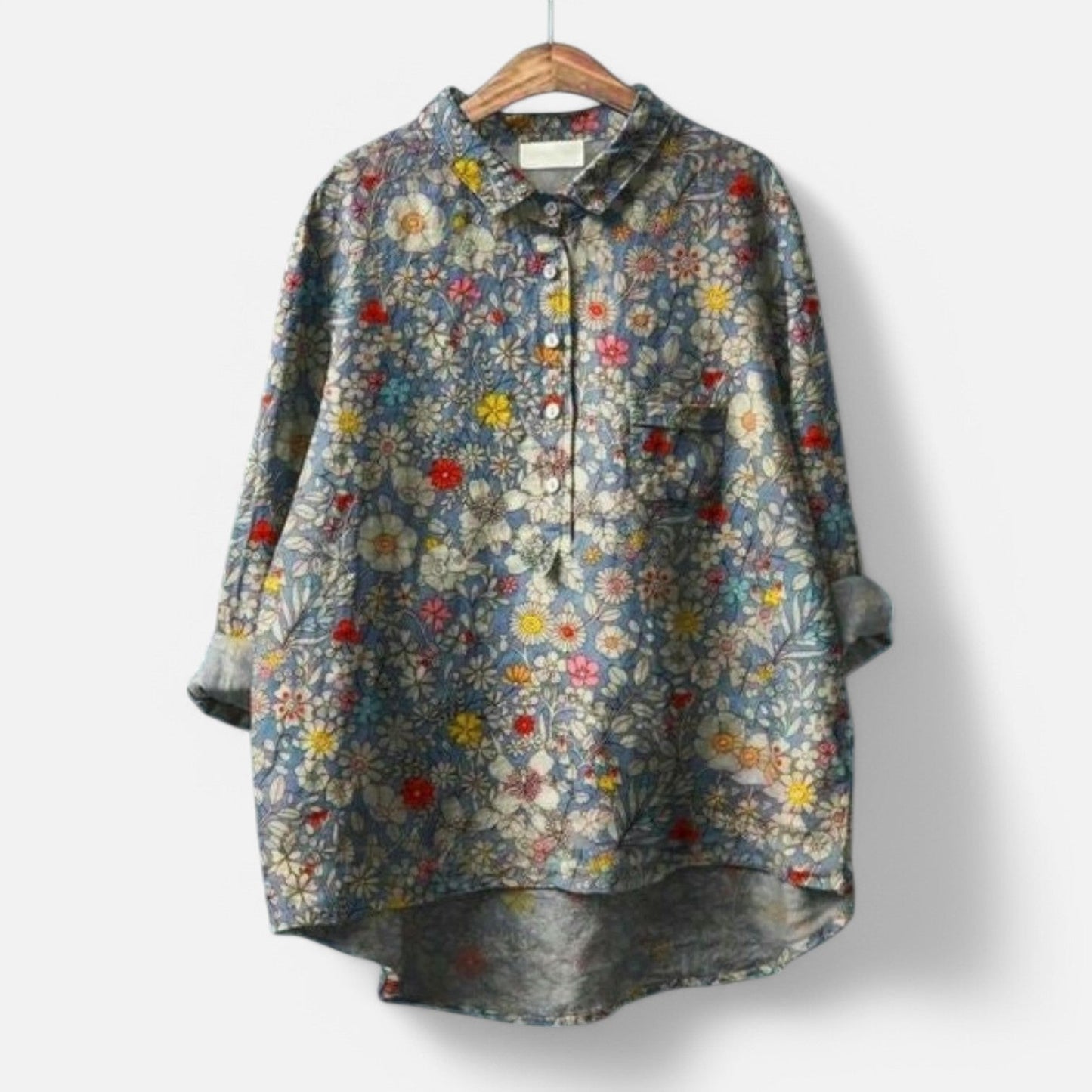 Zenu™ | Elegante Blumenbluse mit einem Hauch von Anmut
