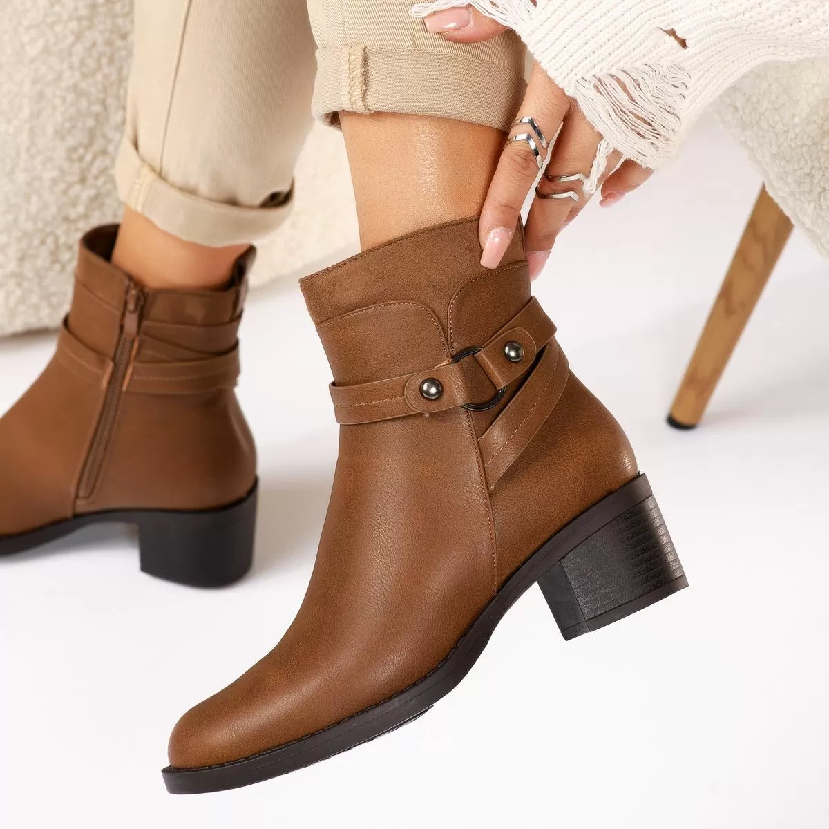 Ferda - Stylische Lederstiefeletten
