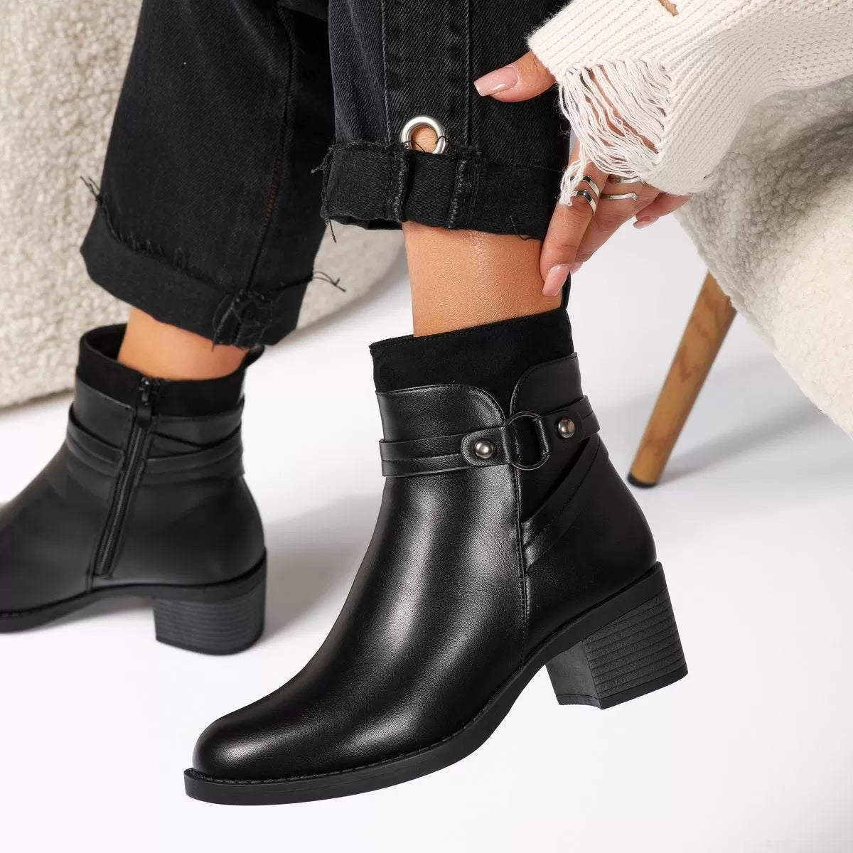 Ferda - Stylische Lederstiefeletten