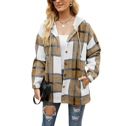Yaderi - Klassische Flanelljacke für Frauen