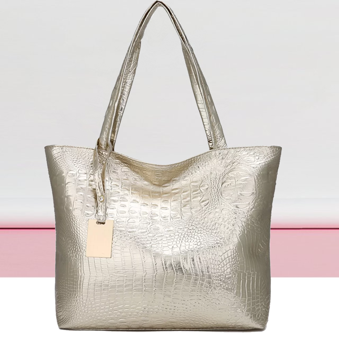 Isabella Umhängetasche | Geräumige Tasche mit Krokodildruck