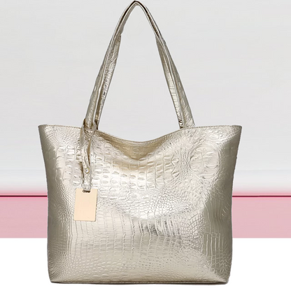 Isabella Umhängetasche | Geräumige Tasche mit Krokodildruck