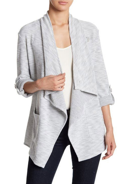 Faelina | Stylische Strickjacke mit Drapierung vorne