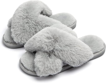 Megan Crossband Hausschuhe | Warm & Stylisch
