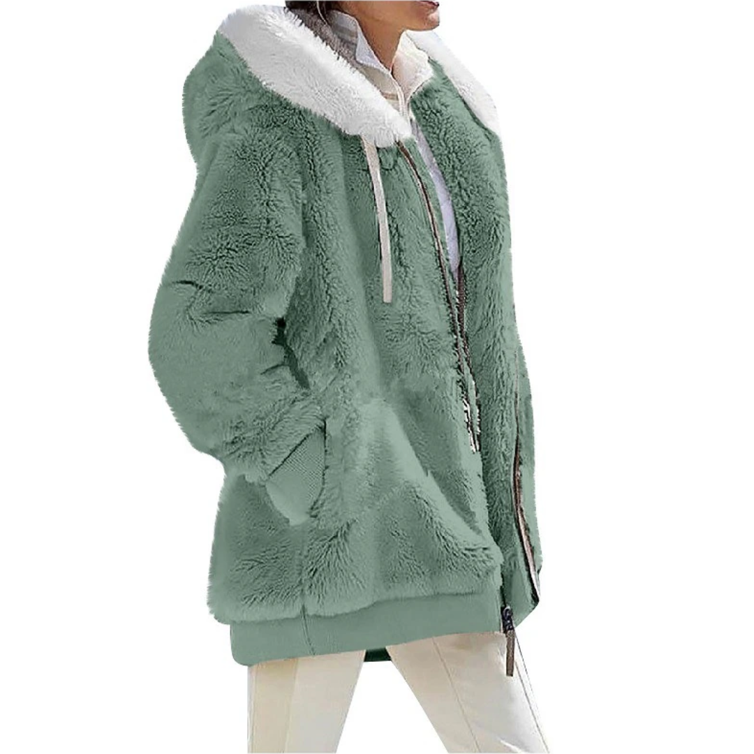 Sarah Cashmere Fleece-Strickjacke | Sleek & Fashionable