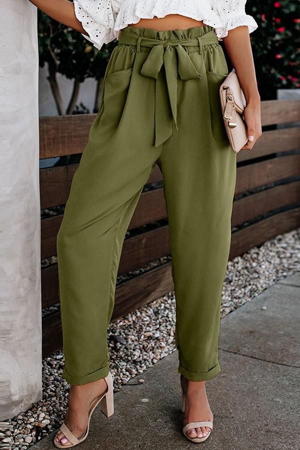 High Waist Bandage Casual-Hose