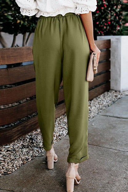 High Waist Bandage Casual-Hose