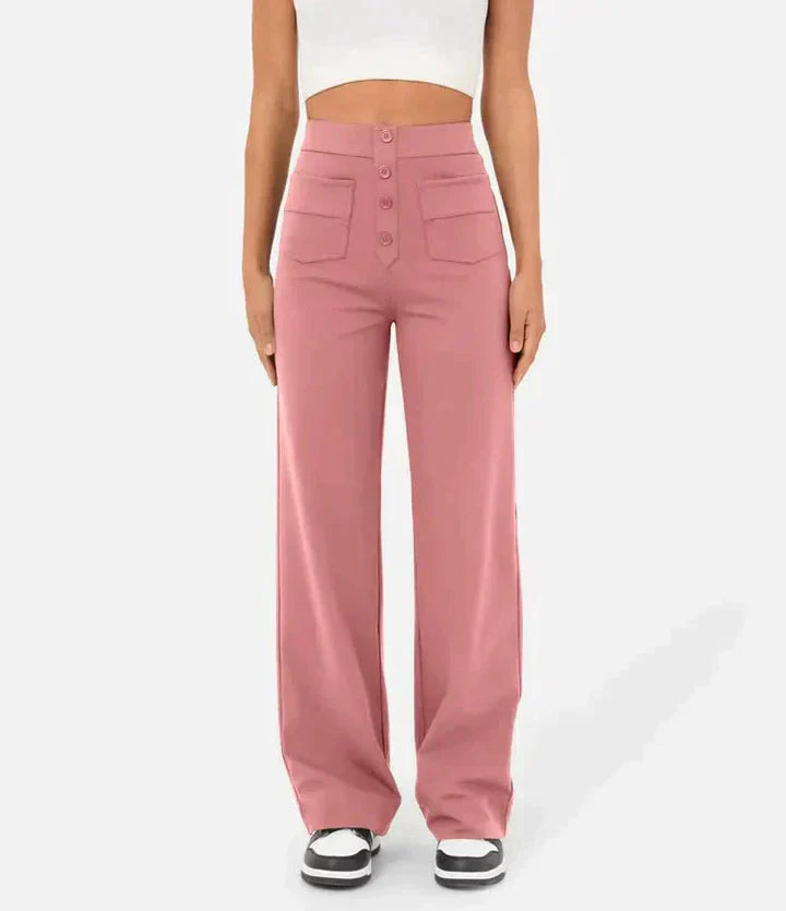 Amabel - Hochtaillierte Hose mit Stretch