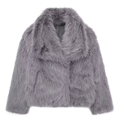 Damen-Pelzmantel | Beige - Luxuriös und warm