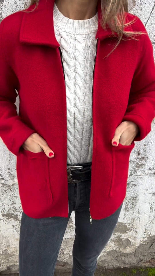 Alona - Schlanke Jacke mit Taschen für Frauen