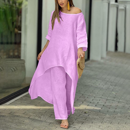 Ylva - Kuscheliges Shirt-Set in Übergröße für Frauen