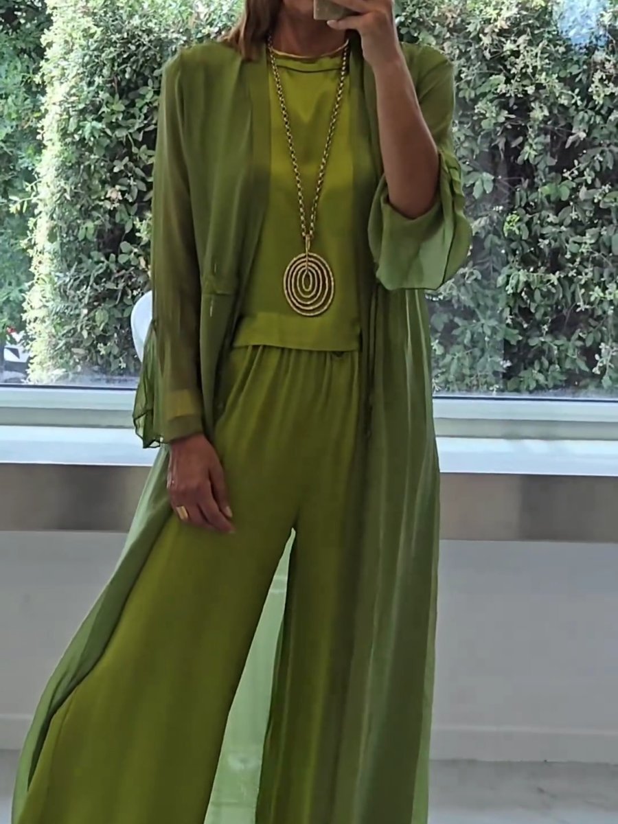 Selyah - Elegantes langes Kleid Set für Frauen