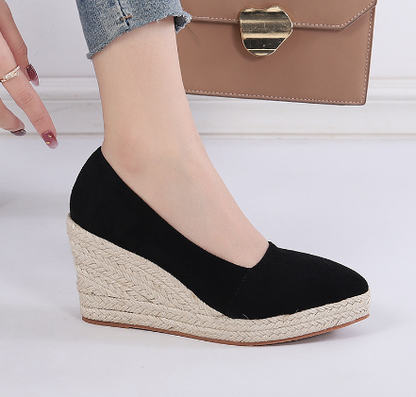 Karla - Plateau-Espadrilles und Sandalen mit Keilabsatz