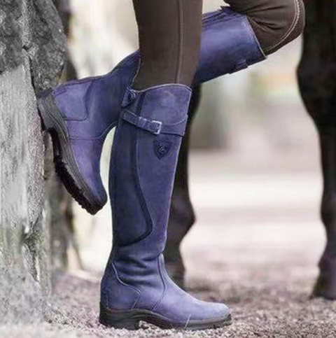 Megan - Hoch geschnittene Lederstiefel