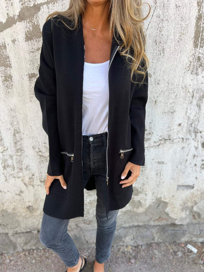Laurenne - Moderne lange Jacke für Frauen