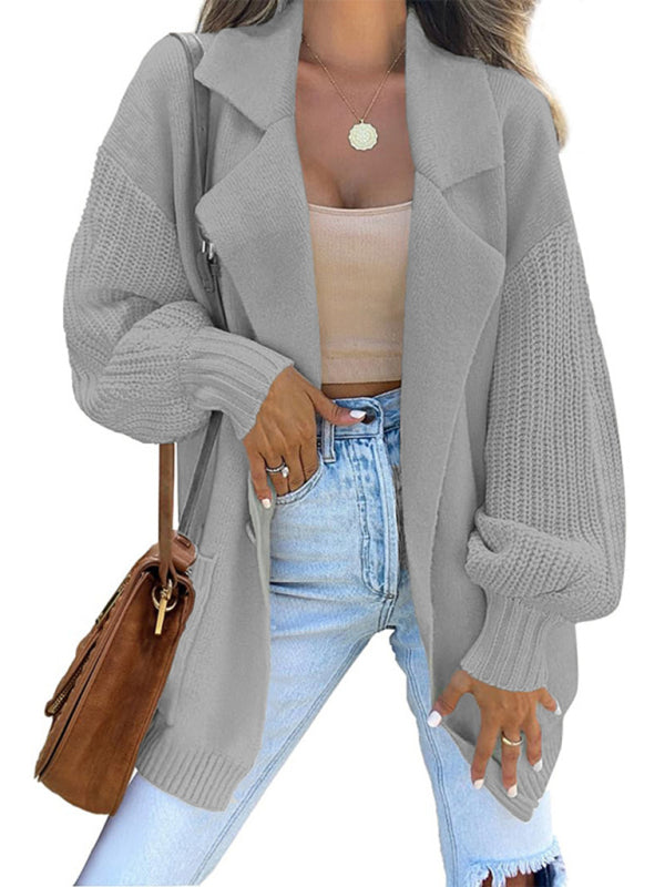 Lena - Lange Strickjacke für Frauen