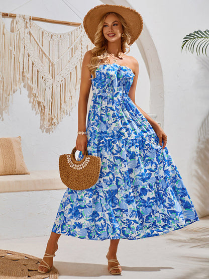-Kleid mit Print und elegantem Ausschnitt von MW | Resort Style
